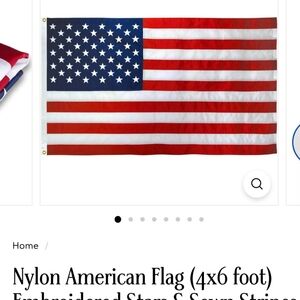 Nylon American Flag with Embroidered Stars